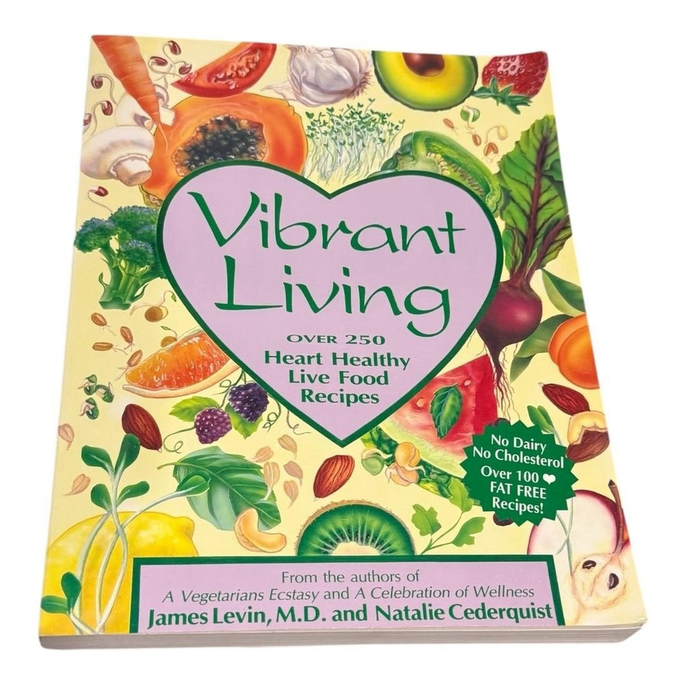 Vintage Vibrant Living Levin Cederquist Live Food Raw Health Recipe Cookbook PB